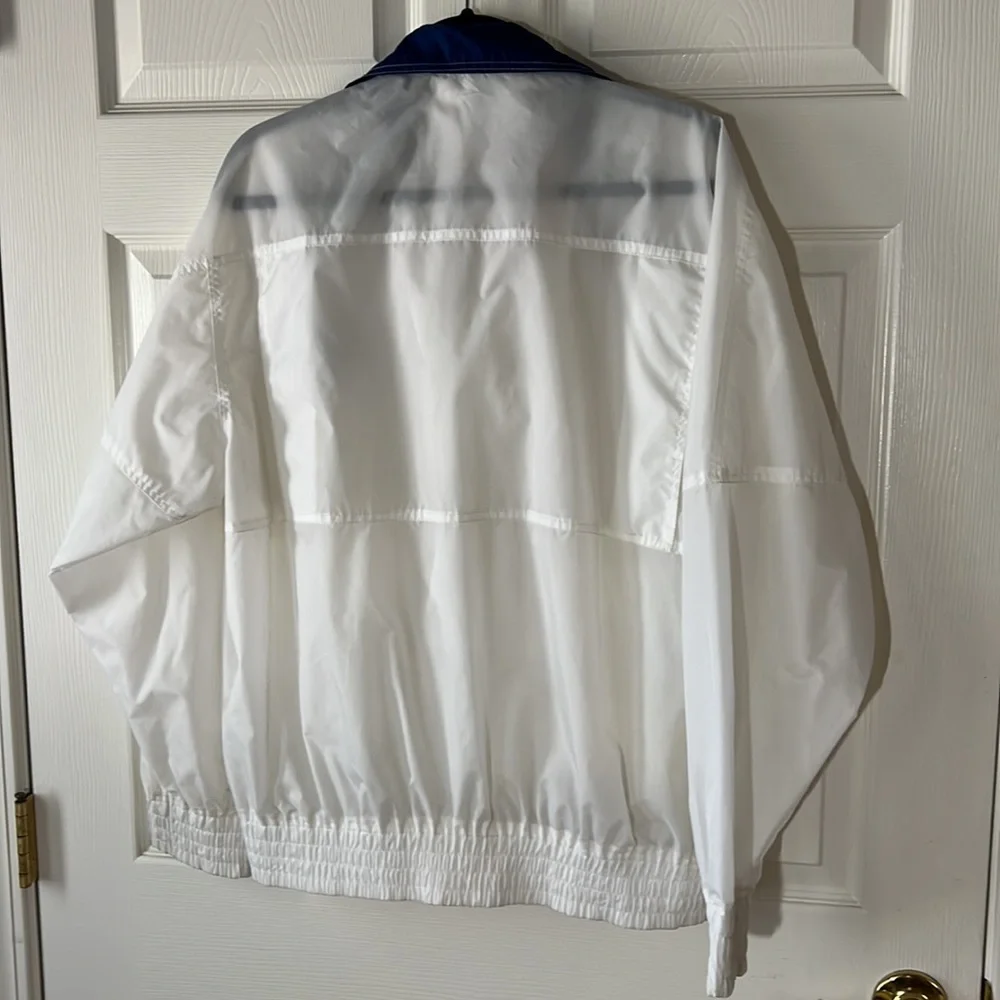 VINTAGE‎ Haband! Ford Automotive V8 Club Nylon Windbreaker Jacket White, Sz L